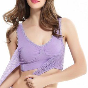 New Seamless Comfortable Lace Sports Bra